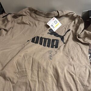 Puma Men's Brown Short Sleeve Tee